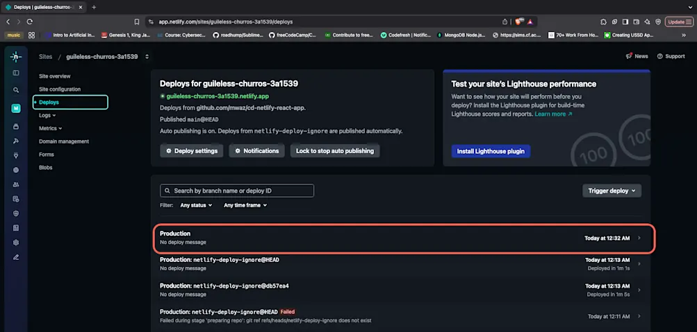 Deployment logs - Netlify