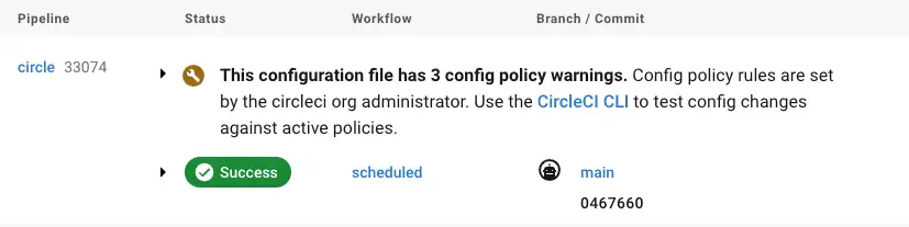 Config policy soft fails