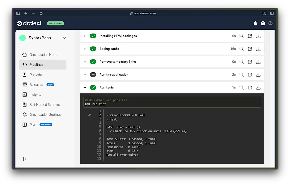 Build details - CircleCI