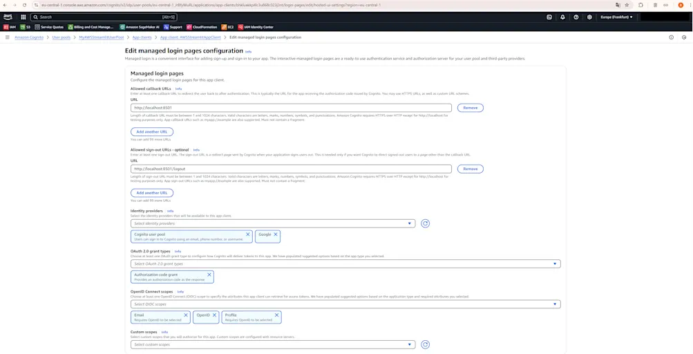 Client login activated