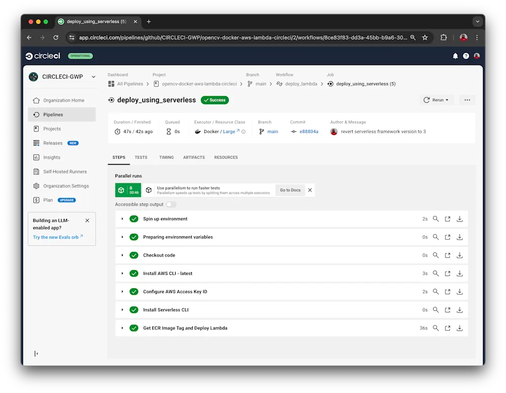 Successful build on CircleCI