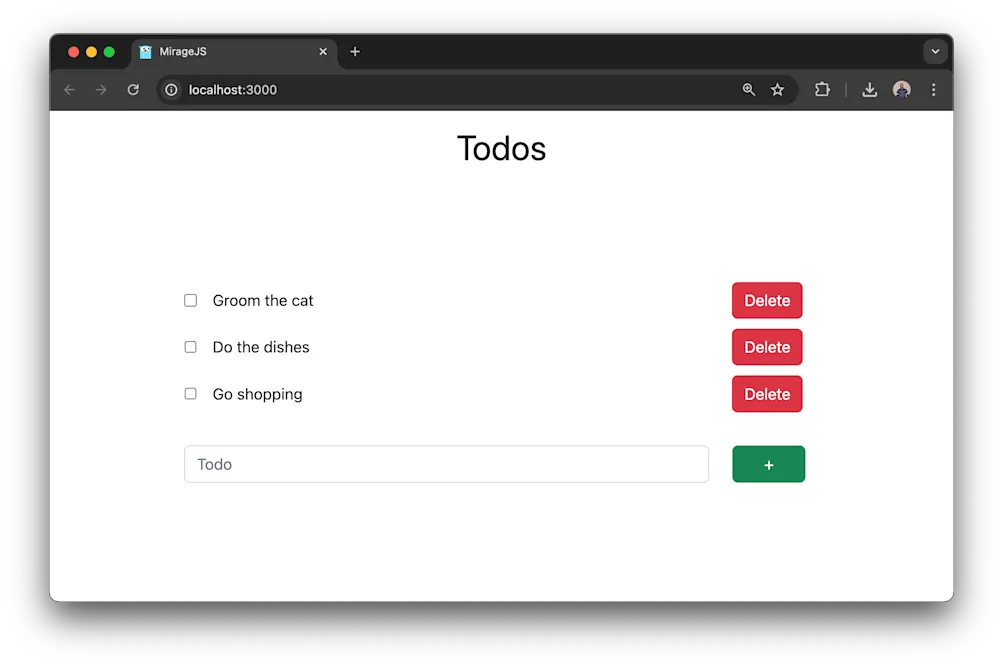 Todo items