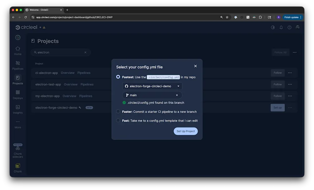 Add Config - CircleCI