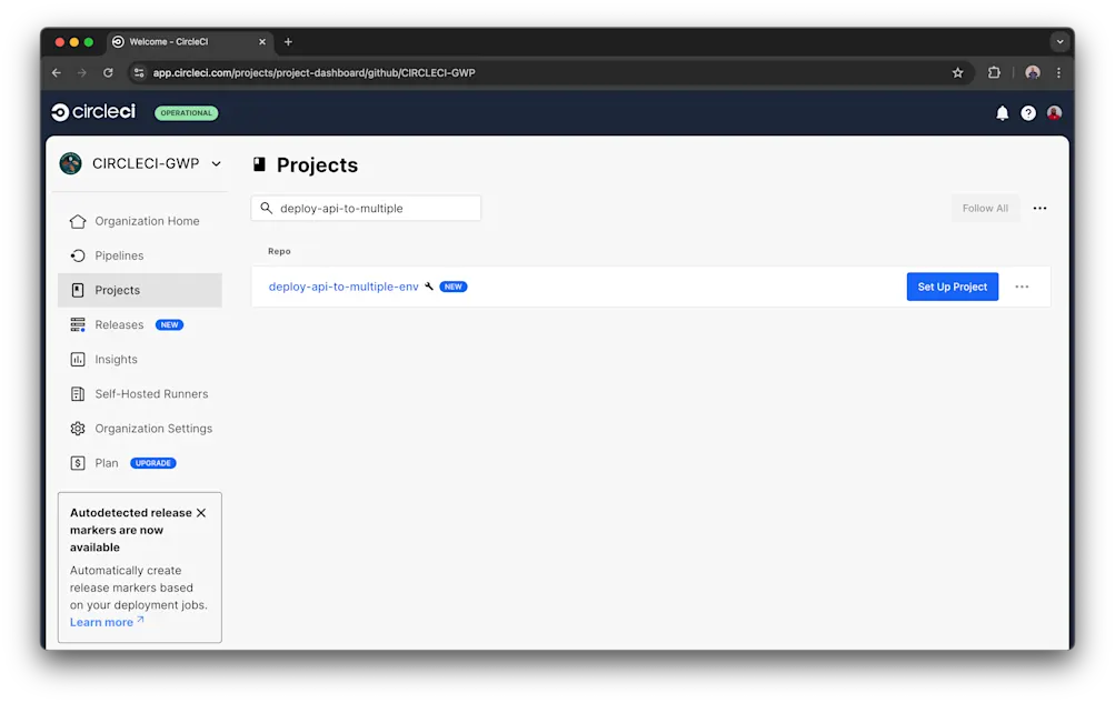 Add Project - CircleCI