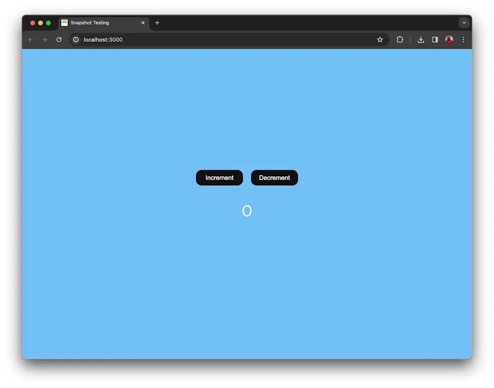Jest test application