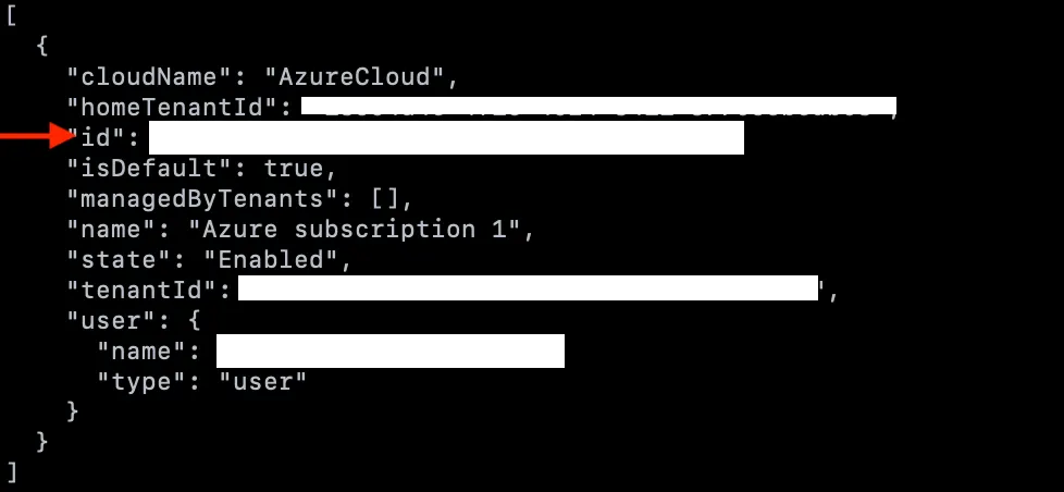 Azure CLI successful login