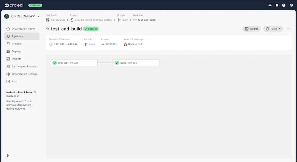Successful build on CircleCI