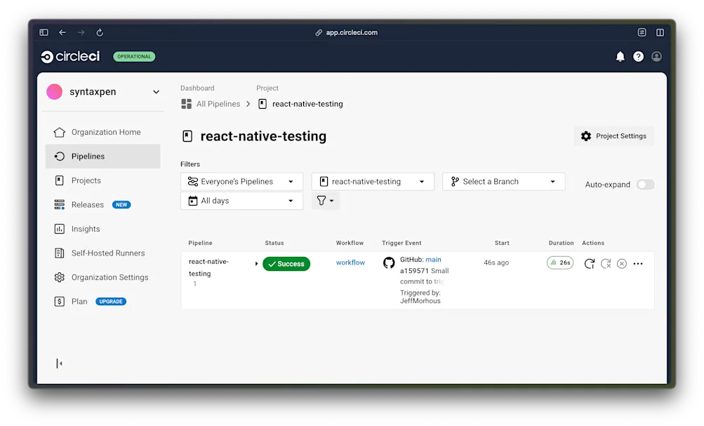 Build Success - CircleCI