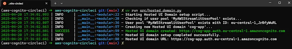 Create hosted domain