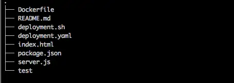  Project folder structure