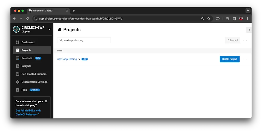 Add project - CircleCI