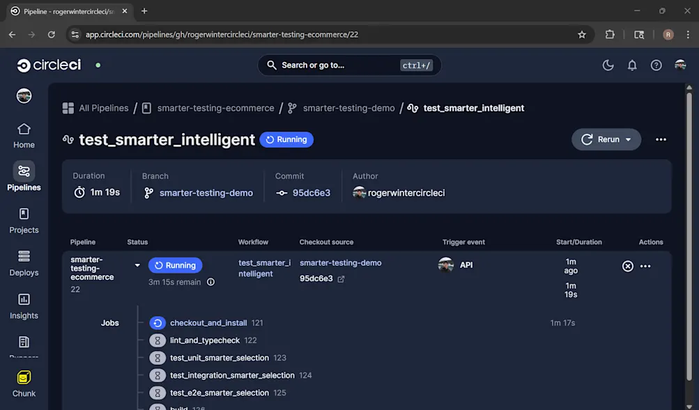 CircleCI Pipeline running after being triggered via MCP from Cursor