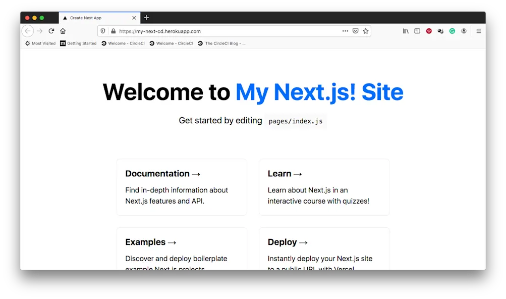 Site Live - Heroku