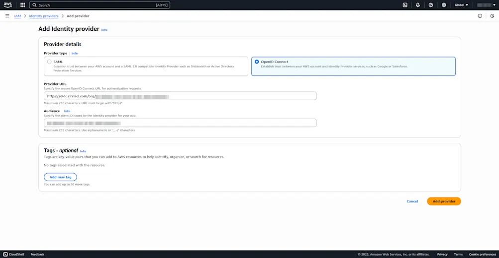 Add identity provider