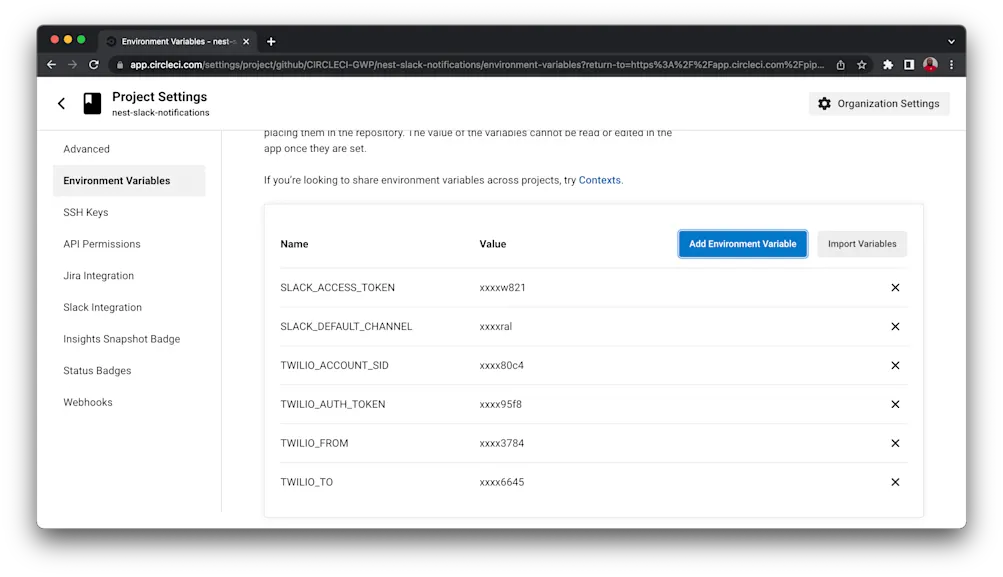 Environment Variables