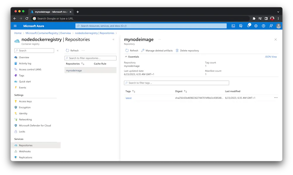 Docker Image - Azure Container Registry