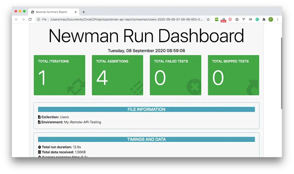 Test Results 1 - Reports