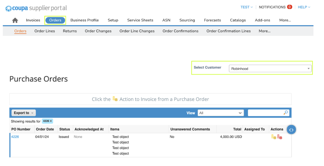Vendors - Submit Invoice - CSP