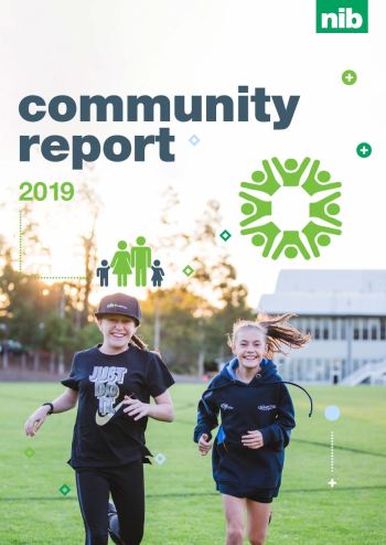 front cover of the 2019 community report 
