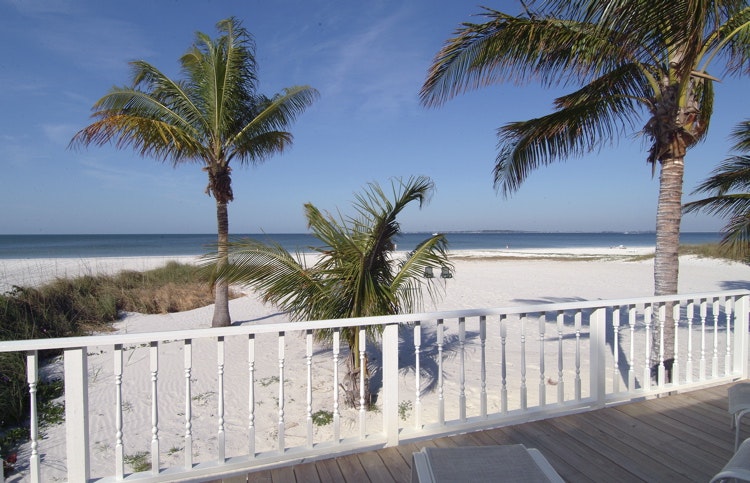 View from oceanfront Gulf Cottage-Fort Myers