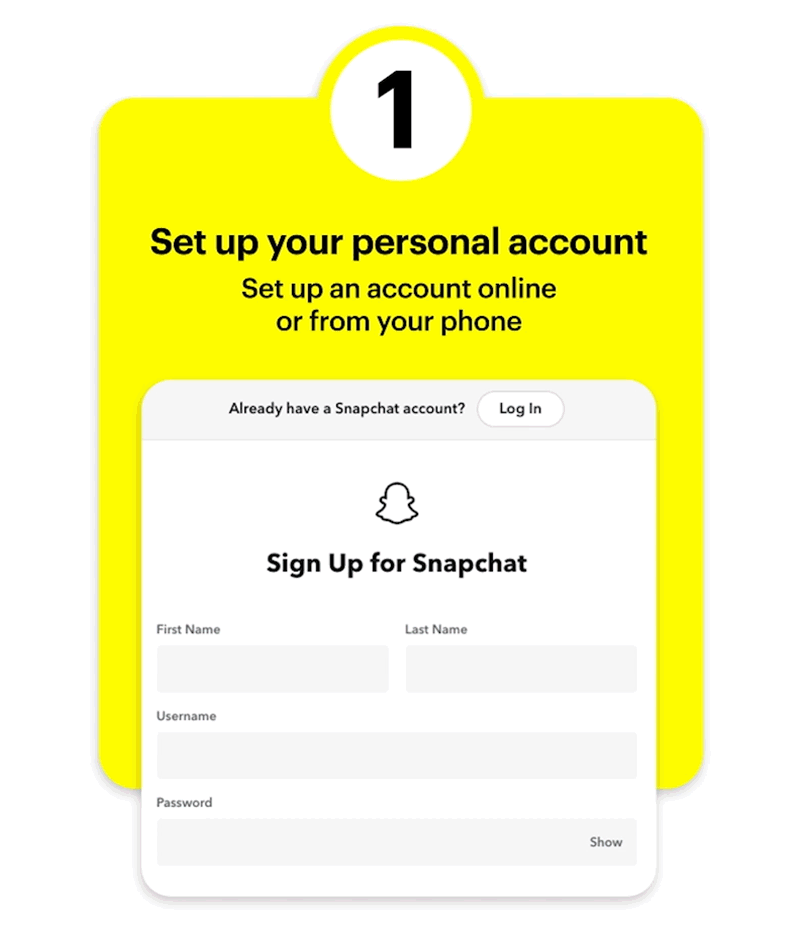Create A Snapchat Business Account Snapchat For Business