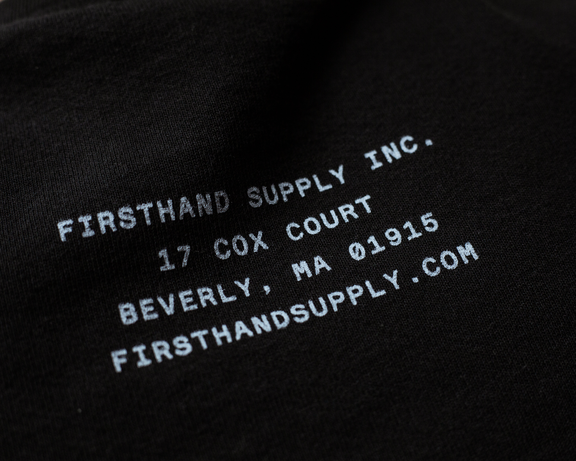 Firsthand - Apparel, Typography