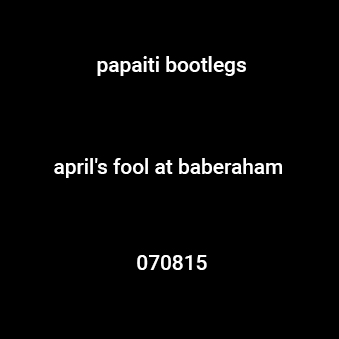 April's Fool at Baberaham