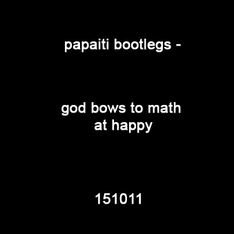 God Bows to Math at Happy