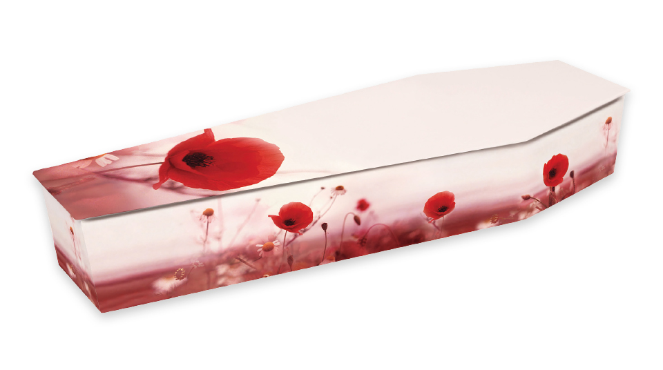 More Poppies picture coffin More Poppies picture coffin