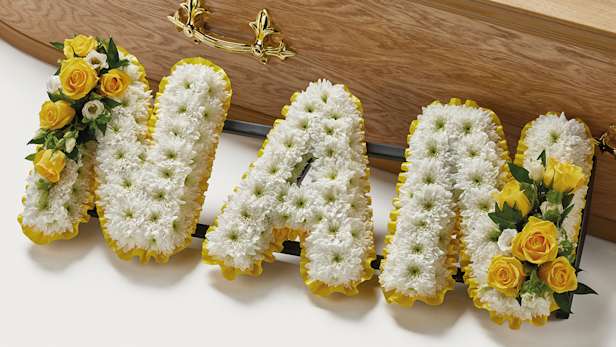 Classic Letters Yellow Nan HeroOnCoffin