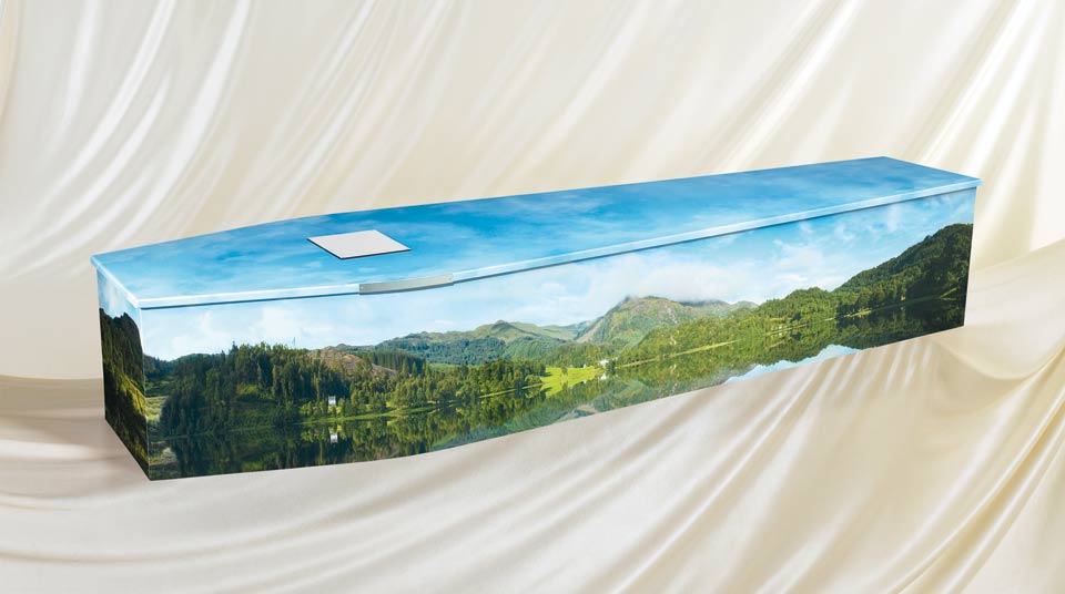 Landscaped Picture coffin Landscaped Picture coffin