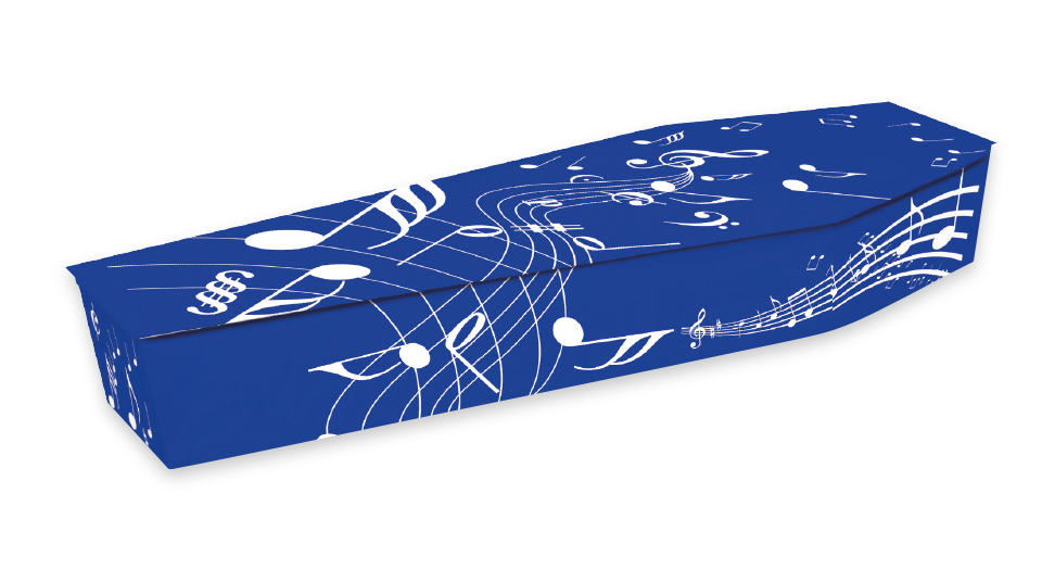 Musical Note picture coffin Musical Note picture coffin
