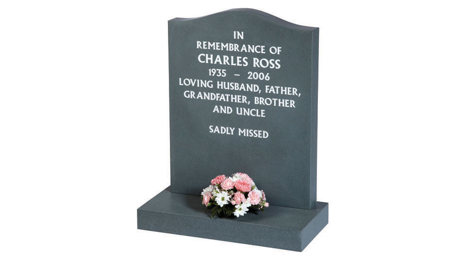 White inscription memorial White inscription memorial