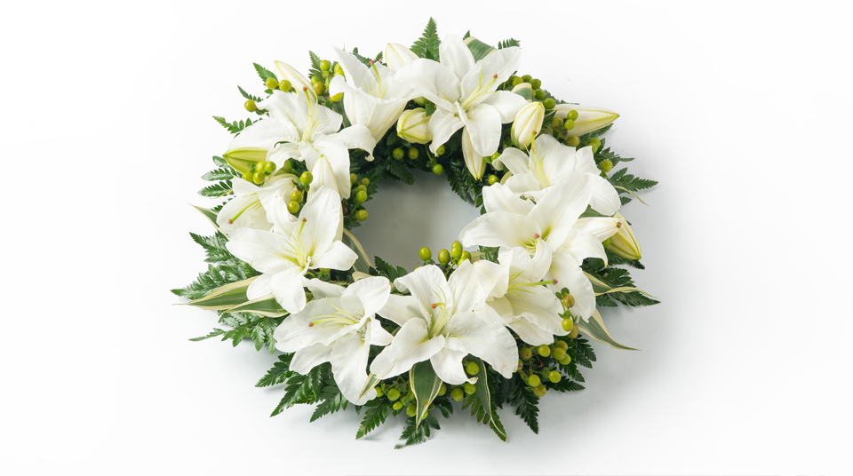 White Lily wreath White Lily wreath