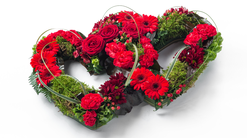 Double heart flowers Double heart flowers