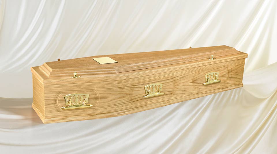 The Light Oak coffin The Light Oak coffin