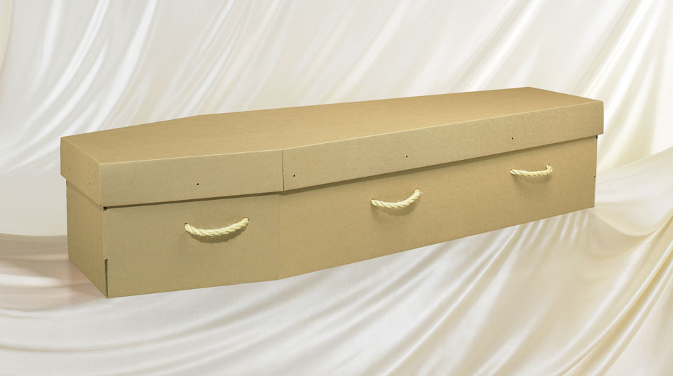 Brown Cardboard coffin Brown Cardboard coffin