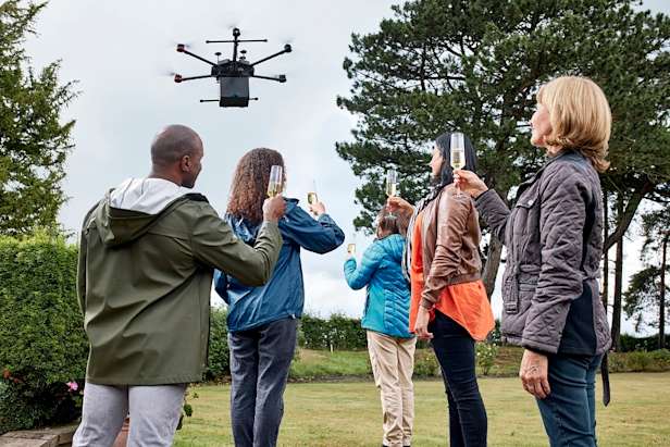 Aerial ashes drone