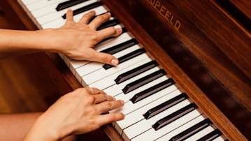 piano playing