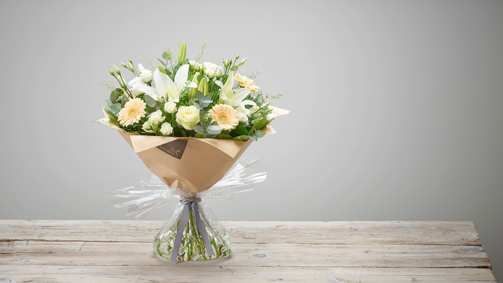 Fond Memories hand-tied sympathy arrangement Fond Memories hand-tied sympathy arrangement