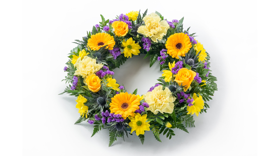 Yellow & Blue wreath Yellow & Blue wreath