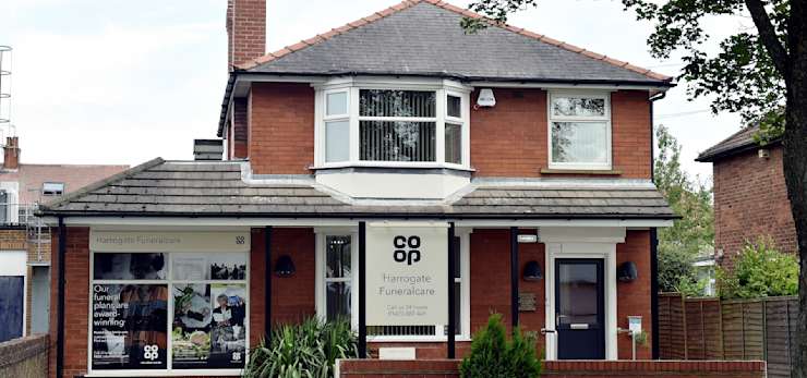 Harrogate Funeralcare front image of funeral home.