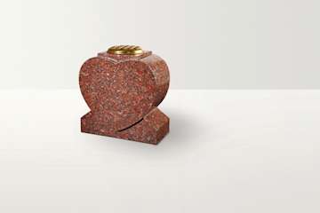 Heart-granite-vase-memorial-red