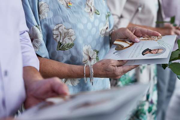 Order of service in the hands of family