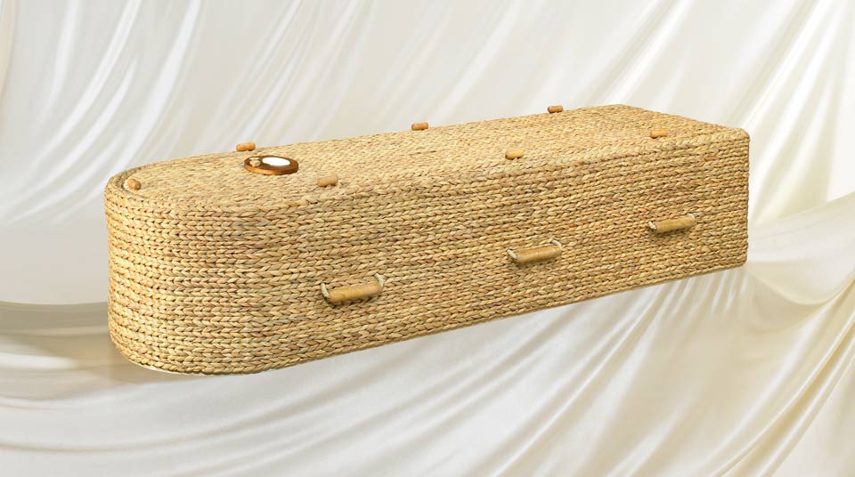 Water Hyacinth coffin Water Hyacinth coffin