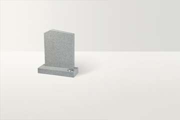 Half Peon Honed Granite Memorial - Image 1