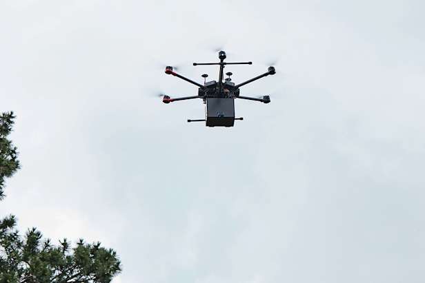 Aerial ashes drone