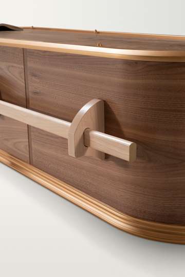 Image showing side detail of Butterfly Tribute Coffin