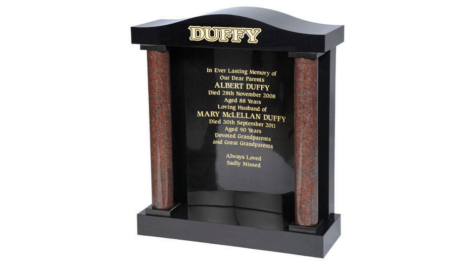 Ogee cap memorial Ogee cap memorial
