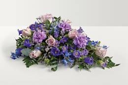 A combination of purple flowers